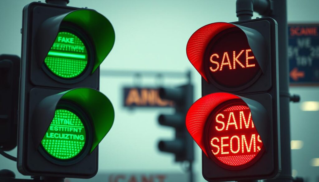 Ampelsignale für Fake-Shops