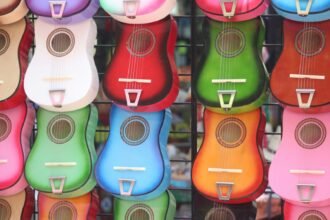 Auf Gitarren Markt
