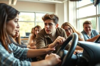 Jugendliche Autofahrer Führerschein