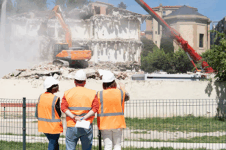 Die Umsetzung vor Ort - Baustelle, Sicherheit und Schadstoffe