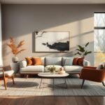 Moderne Raumgestaltung mit verschiedenen Einrichtungsstilen