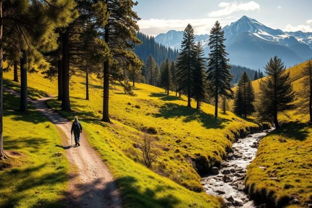 Wandern Deutschland Wege durch malerische Landschaft