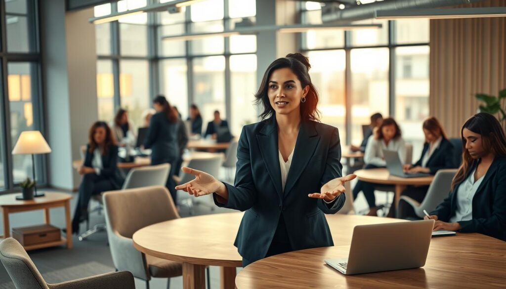 moderne Arbeitswelt für berufstätige Frauen