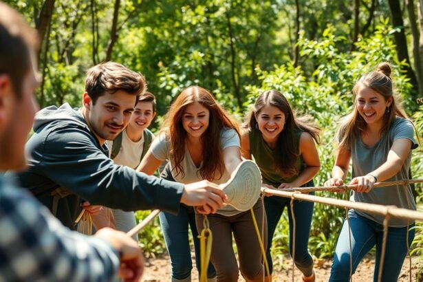 Outdoor-Teambuilding-Übungen zur Stärkung der Zusammenarbeit