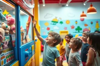 Belohnung für Kinder durch Automaten