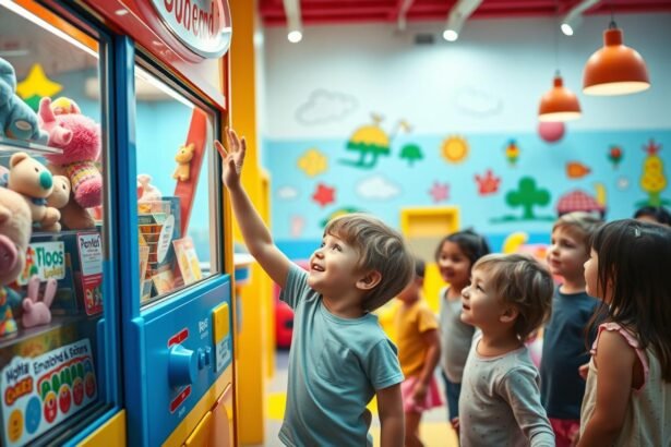 Belohnung für Kinder durch Automaten