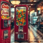 Vintage Kaugummiautomat im klassischen Design