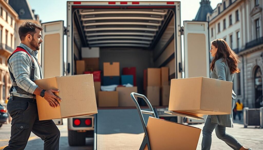 professionelle Umzugshelfer Berlin bei der Arbeit professionelle Umzugshelfer Berlin bei der Arbeit