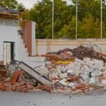 Bauschuttcontainer auf öffentlichem Grund