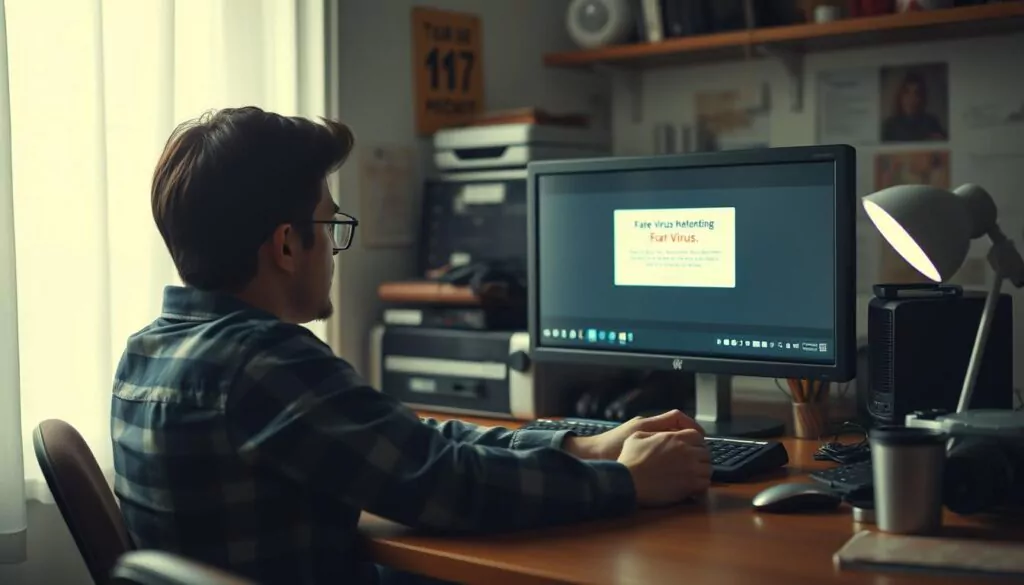verhalten bei fake virus warnung