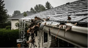 Die Risiken verstopfter Dachrinnen